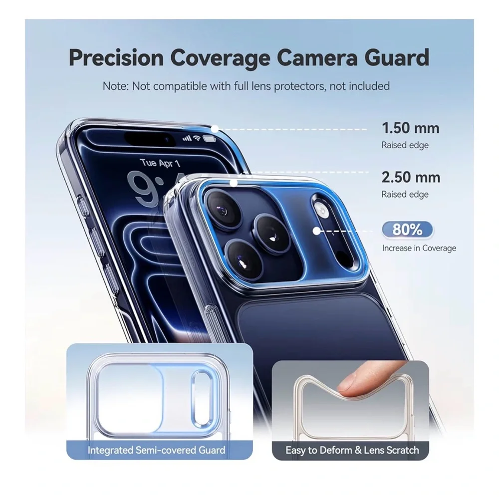 iPhone 17 Pro Max Clear Protective Phone Case